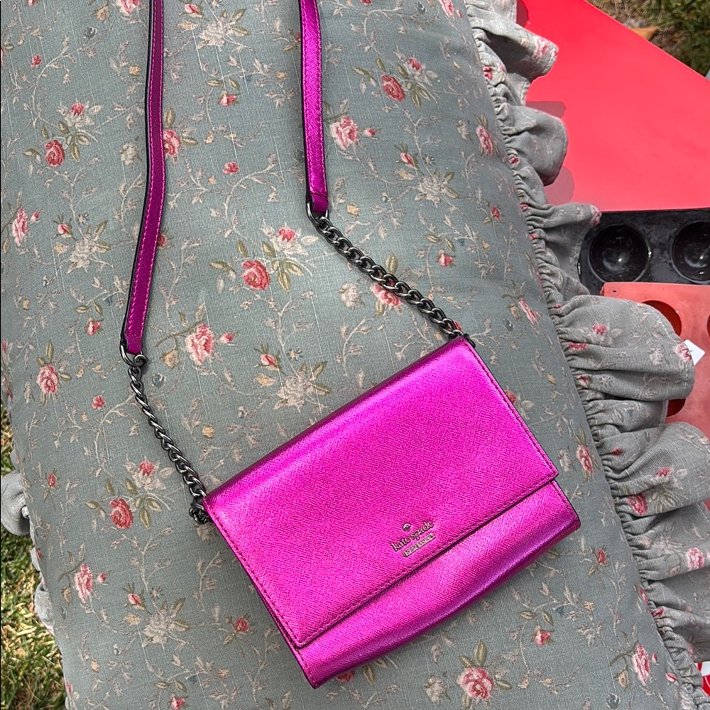 Kate Spade Metallic Pink Shoulder Bag